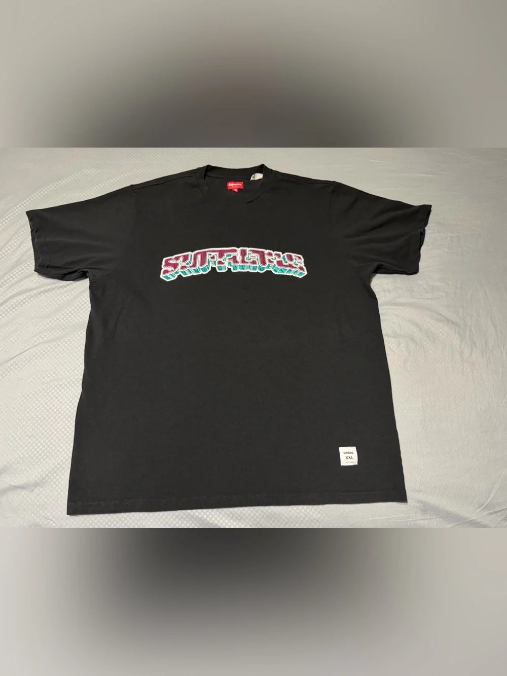 Size XXL - Supreme Block Arc S/S Tee Shirt Black   SS23